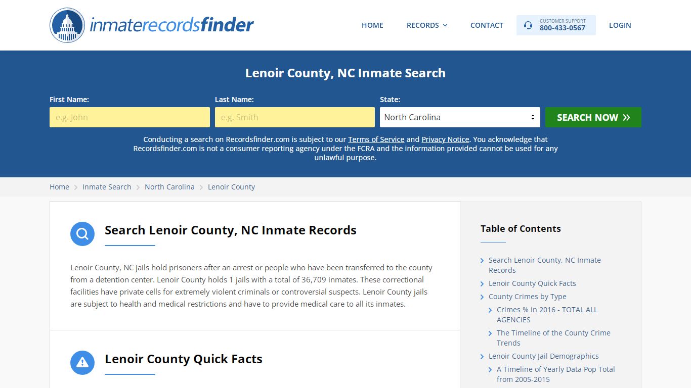 Lenoir County, NC Inmate Search - RecordsFinder